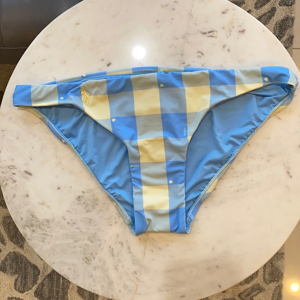 Polo Ralph Lauren Buffalo Plaid Swim Bottom, New,S